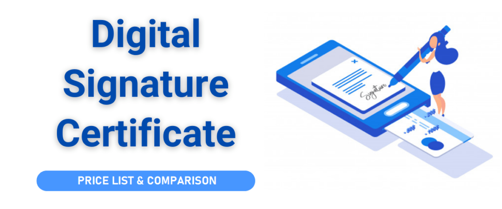 Digital Signature Price List and Comparison